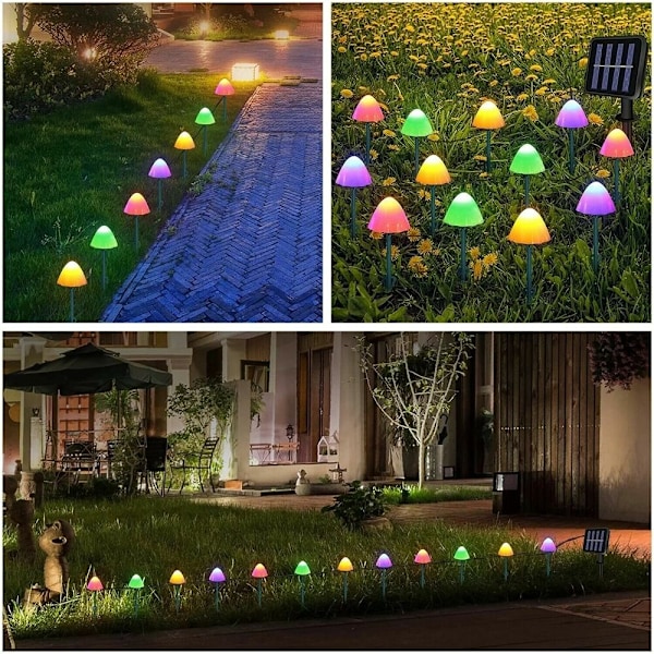 Mushroom Fairy Light Fairy String Lights VÄRIT-3.8M12LED Colorful-3.8M12LED