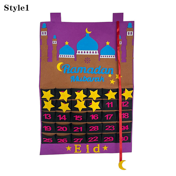 Ramadan Mubarak Adventskalender Nedtellingskalender STIL1