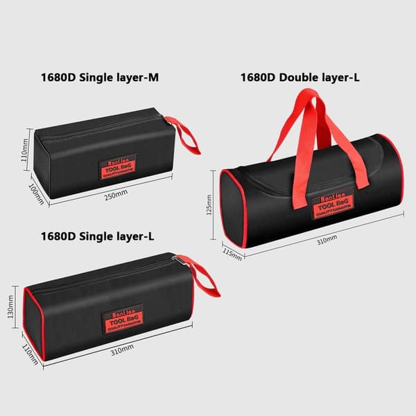 Verktøyveske Oppbevaringspose M1680D ENKELLAGS 1680D ENKELLAG M1680D Single layer
