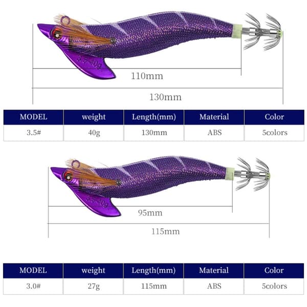 vævet blækspruttekrog Octopus Bait 40GE E 40gE