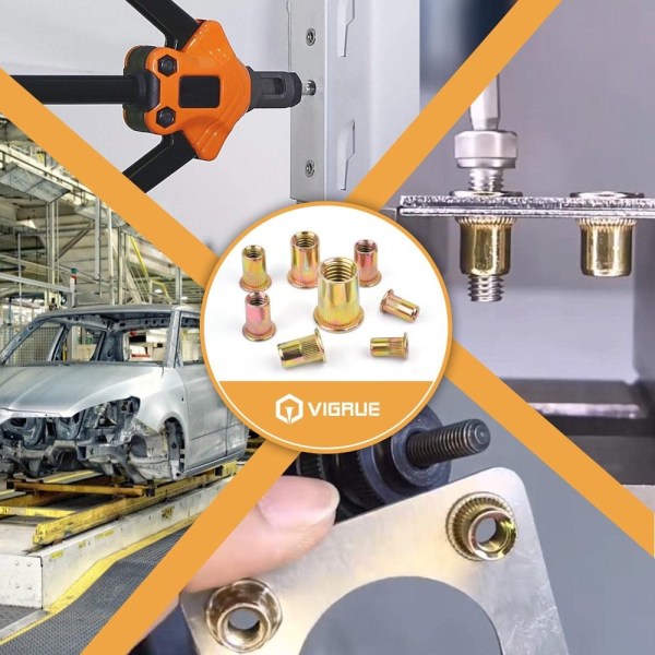 190 kpl Niittimutterit Mutterit Rivnuts Kit -kierremutterit