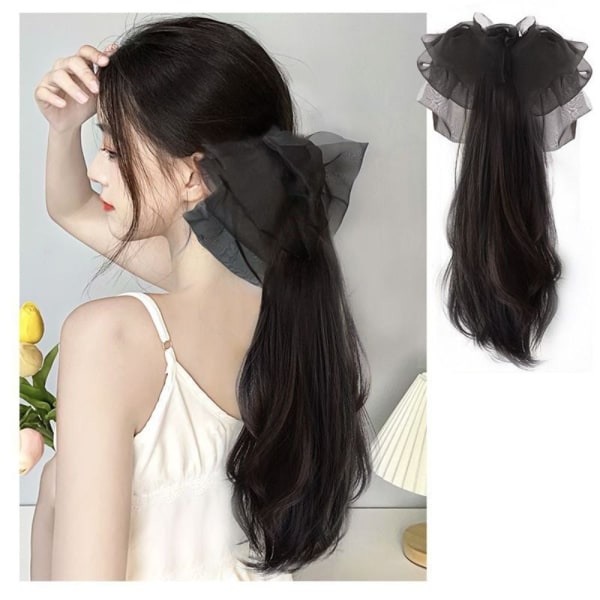 Hårkloklemmer Barrette Hårnål MØRK BRUN 2 2 dark brown 2-2