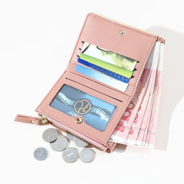 Mini Business Wallet lyhyt kukkaro PINK pink