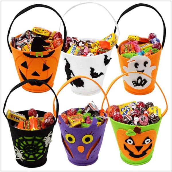 Trick or Treat-poser Filt godteripose E E E