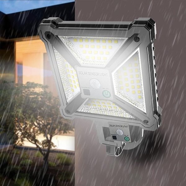 Solcelledrevet lys Bevegelsessensor Lampe COB COB COB