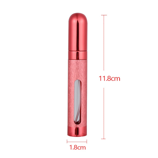 2stk påfyllbar parfyme Atomiser Mini parfymeflaske ROSA pink