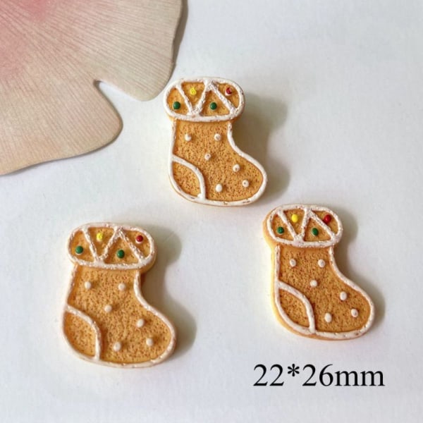 20 kpl / set Christmas Series Resin Figurine Crafts HEART HEART Heart