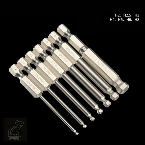 Skruetrækker Bit Metrisk Hex Borebit 7STK/SÆT 7STK/SÆT 7PCS/Set