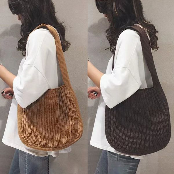 Strikkede Tasker Skuldertasker BEIGE beige