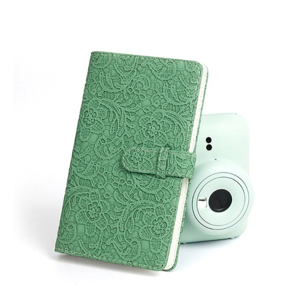 Instant Camera Photo Album 3 tommer fotoopbevaring Embossed-Light Pink