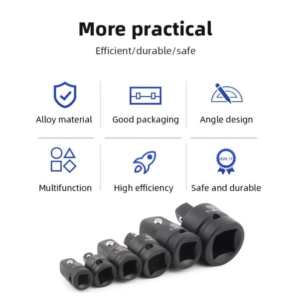 6 STK Drive Socket Adapter Konverter Reducer Socket Socket
