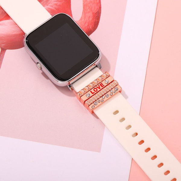 Watch Band Ornament Dekorativ Ring GULD Gold