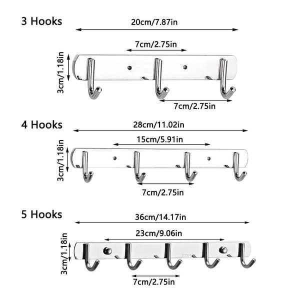 Vaatekoukku Koukut Teline 5 KOUKUT 5 KOUKUT 5 Hooks