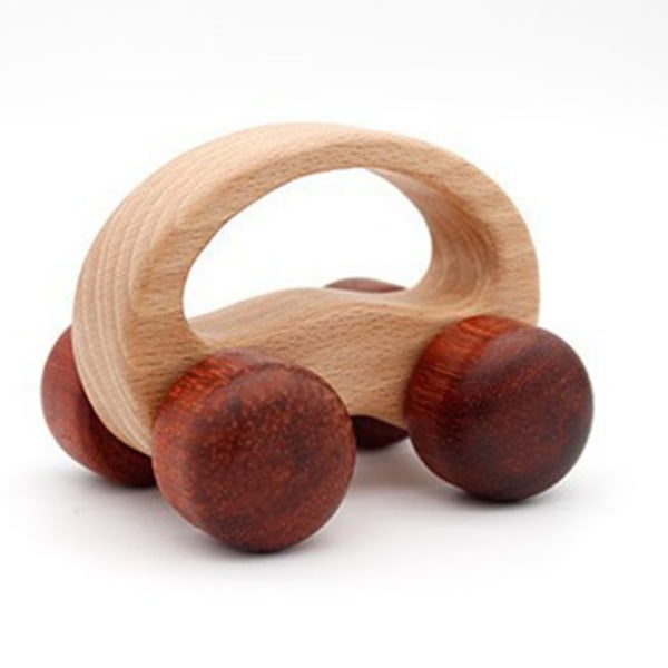Car Montessori Toy Träbil 3 3 3