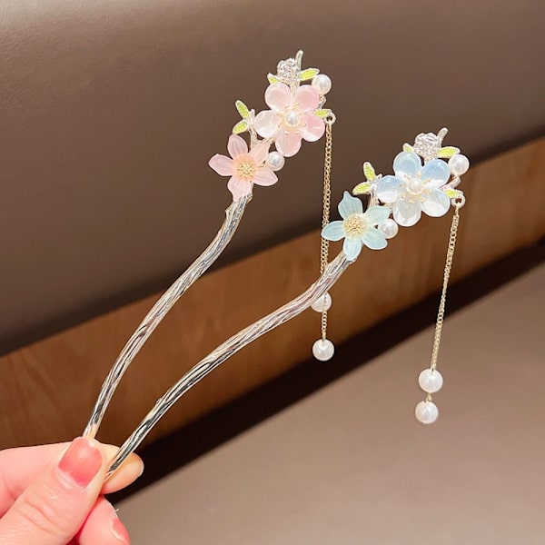 Tofsar Hårnålar Chopstick Hårpinnar BLÅ Blue