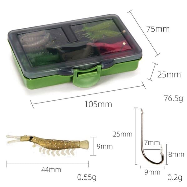 Shrimp Bait Soft Bait 121 kpl