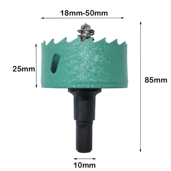 HSS borekrone rustfri oplukker 25MM 25mm