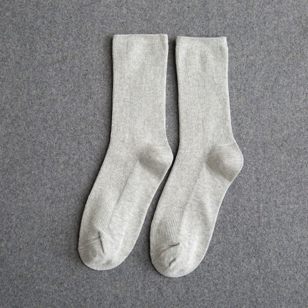 Medium Tube Socks Harajuku Pile Socks LYS GRÅ light grey