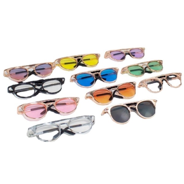 Søte innfatningsbriller Plysjdukkebriller 10 10 10