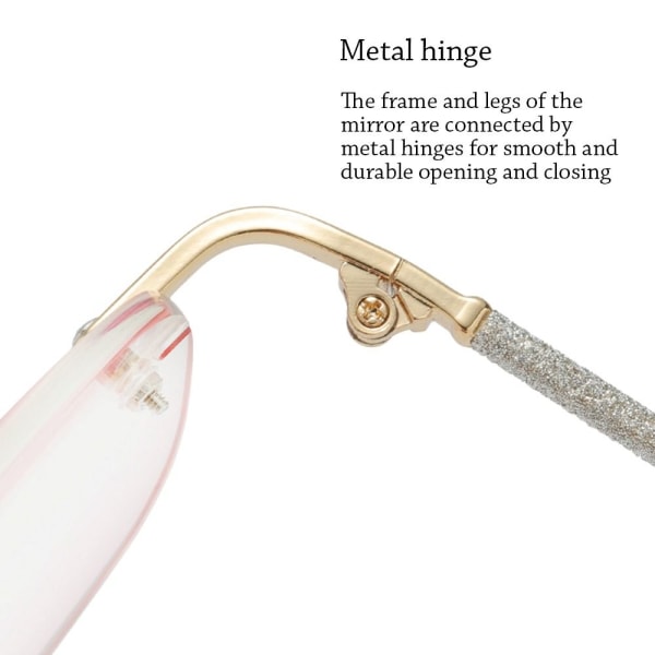 Anti-blått ljus Läsglasögon Fyrkantiga glasögon SILVER Silver Strength 350