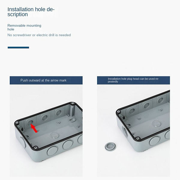 Socket Box Switched Socket Vanntett