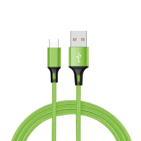 Pikalataava Type-C -datakaapeli VIHREÄ TYPE-C TYPE-C GREEN TYPE-C-TYPE-C