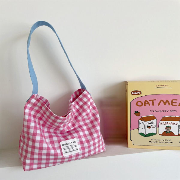 Lerretsveske Skulderveske LYSROSA light pink