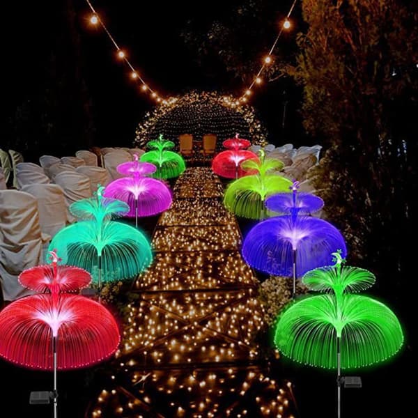 LED Solcellelys Solcelle Fiberoptisk Lampe STIL 5 STIL 5 Style 5