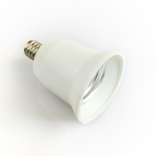 E12 til E27 Lampeholder Pære Base Lampe Adapter Konverter