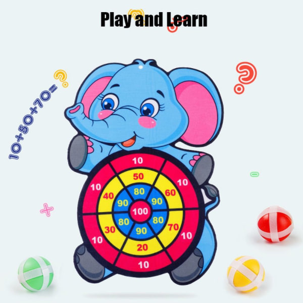 Animal Dart Board Regnelegetøj ELEPHANT ELEPHANT elephant