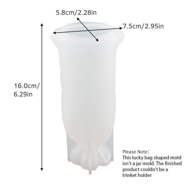 1 stk 3D Form Lucky Bag Form Silikone Form