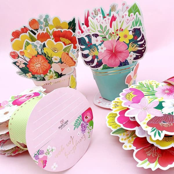 Pop Up bukett pappersblommor 01 01 01