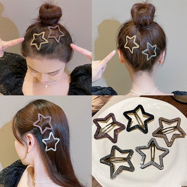 Star Hair Clips Pandehår Hårnål FARVE 9 FARVE 9 Color 9