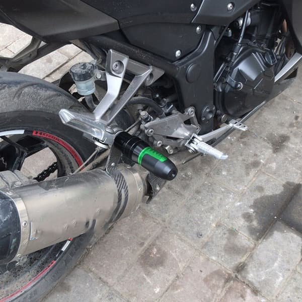 Motorcykel Anti-fall Lim Udstødningsrør Anti-fall Lim SORT black