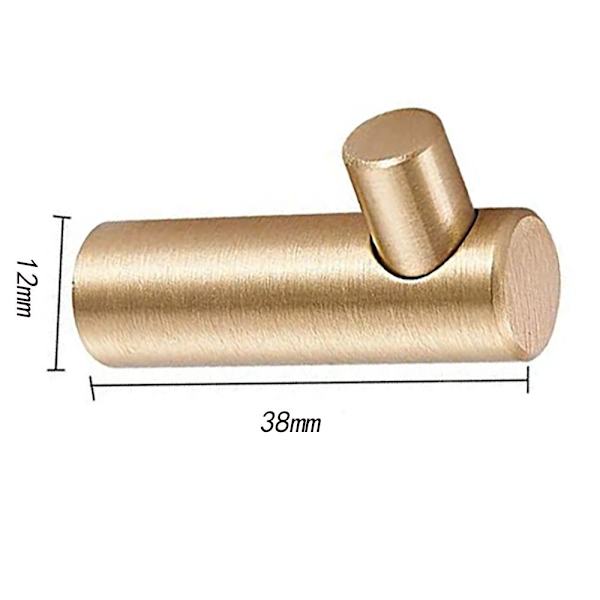 4Pak Guld Messing Dekorative Vægkroge Håndklædekrog KONISK Conical