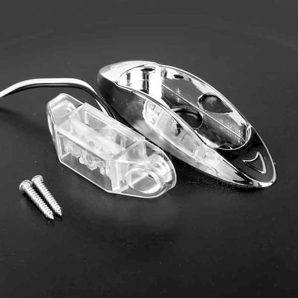 2 STK LED Sidemarkeringslys Advarselsbaglygte BLÅ Blue