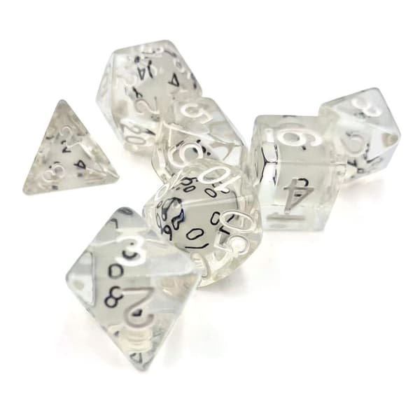 7 kpl / set DND Dice Polyhedral Dice STYLE 1 STYLE 1 Style 1