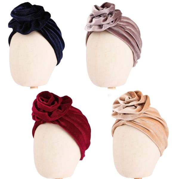 Flower Pannebånd Hat Hode Wrap ROSA pink