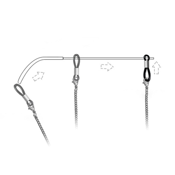 Akryl Brille Kæde Eyewear Holder Halsrem GUL Yellow