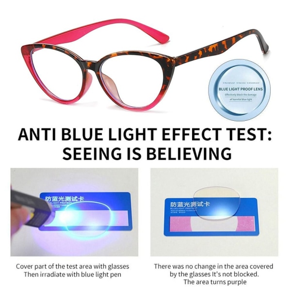 Anti-Blue Light -lasit Ylisuuret silmälasit 6 6 6