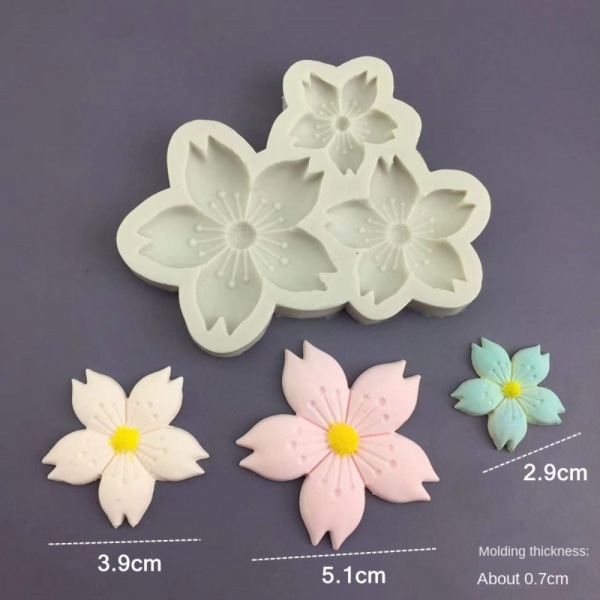 2stk Kirsebærform Fondantform Gipsmodell 2pcs