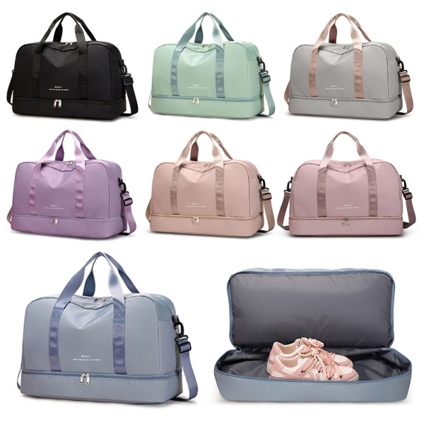Reiseveske for kvinner Weekendbag Håndbagasje BLÅ Blue