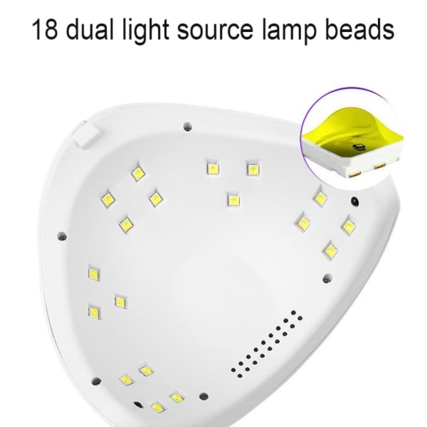 Negletørker UV LED neglelampe ROSA 1 1 pink 1-1