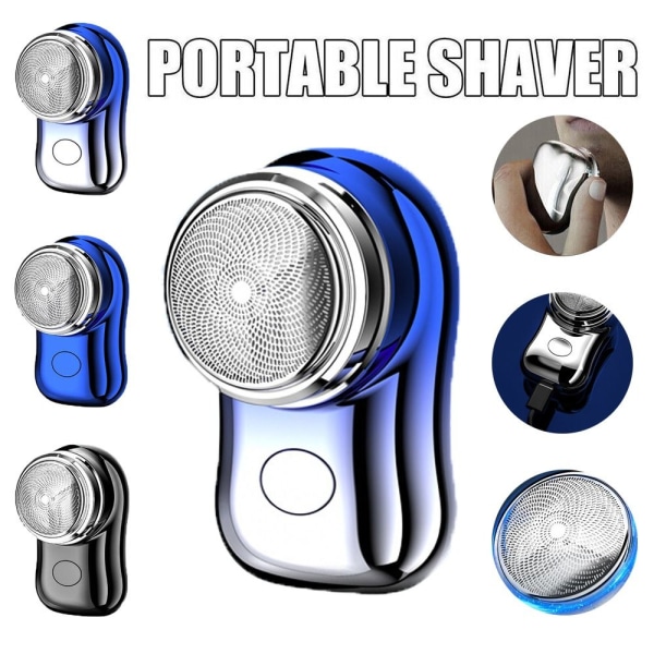 Mini shaver elektrisk barbermaskine BLÅ BLÅ Blue