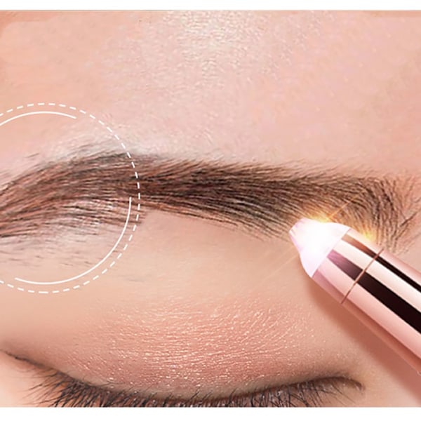 Elektrisk ögonbrynstrimmer Ansiktshårborttagning VIT White