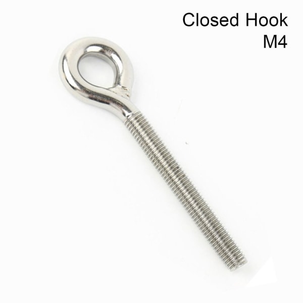 1 stk Fårøjeskrue boltring LUKKET HOOK-M4 LUKKET HOOK-M4 Closed Hook-M4