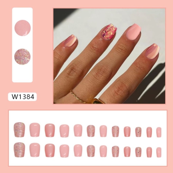 False Nails Fake Nails W1384 W1384 W1384