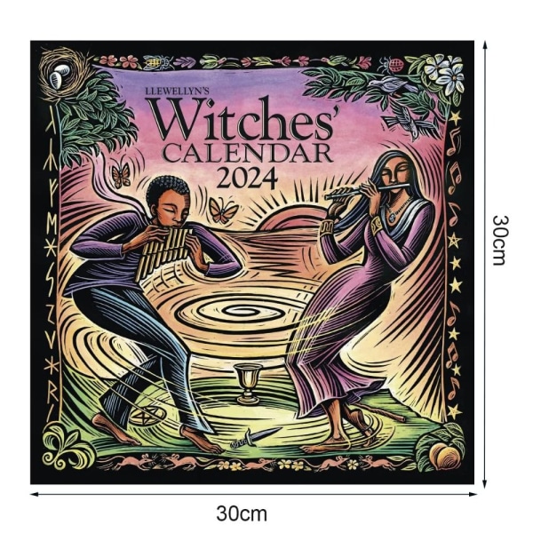 2024 Calendar Witches's Calendar Veggkalender