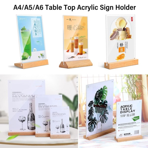 Bordplade Skilteholder Menu Display Stand 01-A5 01-A5 01-A5