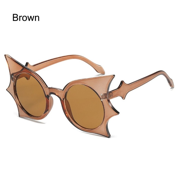 Flaggermusformede solbriller Halloween-briller BRUN BRUN Brown